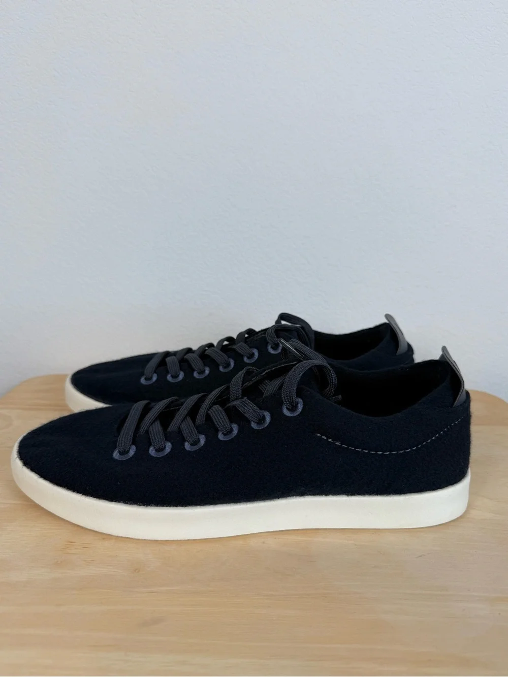 Allbirds Men’s Wool Piper Merino Wool Black Sneakers Shoes Size 10